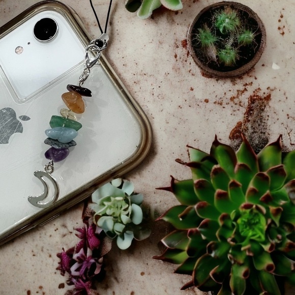 Gemstone Chakra Cell Phone Charm Purse Charm - Picture 5 of 5